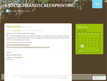 Tablet Screenshot of ksdesignsandscreenprinting.wordpress.com