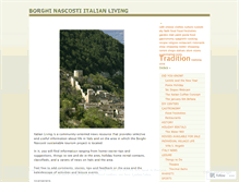 Tablet Screenshot of italianlivingborghinascosti.wordpress.com