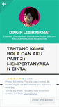 Mobile Screenshot of dinginlebihnikmat.wordpress.com