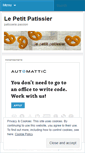 Mobile Screenshot of lepetitpatissier.wordpress.com