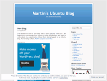 Tablet Screenshot of myubuntublog.wordpress.com