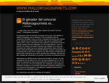 Tablet Screenshot of mallorcagourmets.wordpress.com