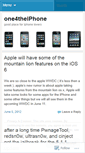 Mobile Screenshot of one4theiphone.wordpress.com