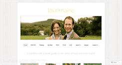 Desktop Screenshot of lovinmaine.wordpress.com