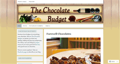 Desktop Screenshot of chocolatebudget.wordpress.com