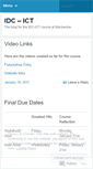 Mobile Screenshot of idcict.wordpress.com