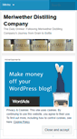 Mobile Screenshot of meriwetherdistillingco.wordpress.com