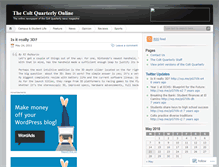 Tablet Screenshot of coltquarterly.wordpress.com