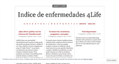 Desktop Screenshot of enfermedades.wordpress.com