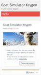 Mobile Screenshot of goatsimulatorkeygen.wordpress.com