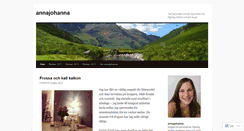Desktop Screenshot of annajohanna.wordpress.com