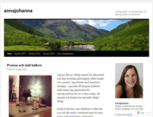 Tablet Screenshot of annajohanna.wordpress.com