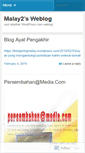Mobile Screenshot of malay2.wordpress.com