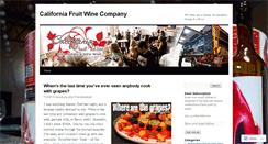 Desktop Screenshot of californiafruitwine.wordpress.com
