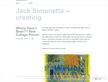 Tablet Screenshot of jacksimonetta.wordpress.com