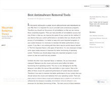 Tablet Screenshot of malwareremoval1.wordpress.com