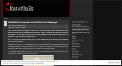 Desktop Screenshot of katat0nik.wordpress.com