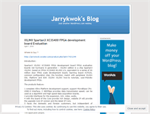 Tablet Screenshot of jarrykwok.wordpress.com