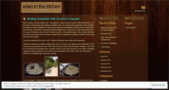 Desktop Screenshot of edeninthekitchen.wordpress.com