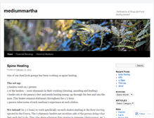 Tablet Screenshot of mediummartha.wordpress.com