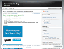 Tablet Screenshot of ourtownrentals.wordpress.com