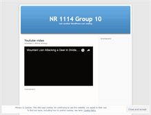 Tablet Screenshot of nr1114group10.wordpress.com