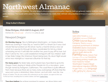 Tablet Screenshot of nwalmanac.wordpress.com