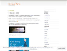 Tablet Screenshot of geekenparis.wordpress.com