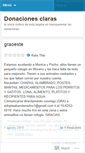 Mobile Screenshot of donacionesclaras.wordpress.com