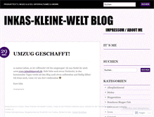 Tablet Screenshot of inkaskleinewelt.wordpress.com