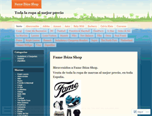 Tablet Screenshot of fameibiza.wordpress.com