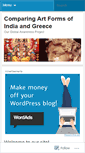 Mobile Screenshot of comparingartforms.wordpress.com