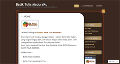 Desktop Screenshot of batiktulismaduraku.wordpress.com