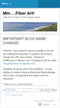 Mobile Screenshot of mmfiberart.wordpress.com