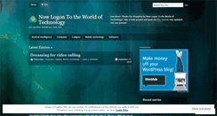 Desktop Screenshot of logontech.wordpress.com