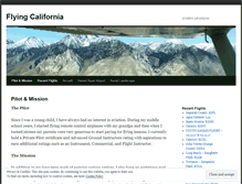 Tablet Screenshot of flyingcalifornia.wordpress.com