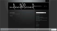 Desktop Screenshot of indeedblessed.wordpress.com