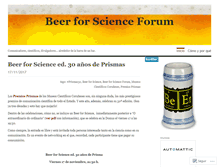 Tablet Screenshot of beerforscience.wordpress.com