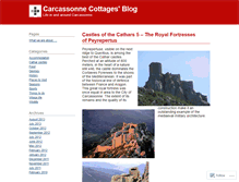 Tablet Screenshot of carcassonnecottages.wordpress.com