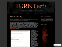 Tablet Screenshot of burntarts.wordpress.com