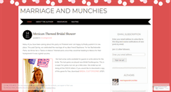 Desktop Screenshot of marriageandmunchies.wordpress.com