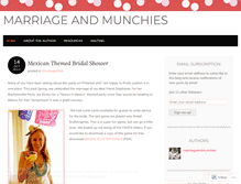 Tablet Screenshot of marriageandmunchies.wordpress.com