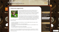 Desktop Screenshot of apassionforpaws.wordpress.com