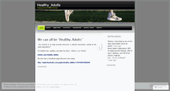 Desktop Screenshot of healthyadults450.wordpress.com