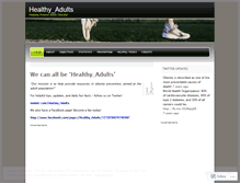 Tablet Screenshot of healthyadults450.wordpress.com