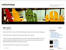 Tablet Screenshot of cathystrategy.wordpress.com