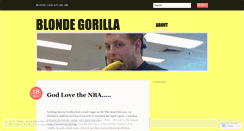 Desktop Screenshot of blondegorilla.wordpress.com