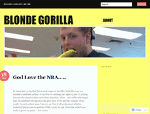 Tablet Screenshot of blondegorilla.wordpress.com