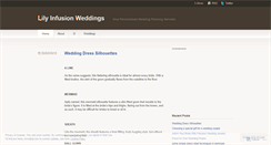 Desktop Screenshot of lilyinfusionweddings.wordpress.com