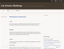 Tablet Screenshot of lilyinfusionweddings.wordpress.com